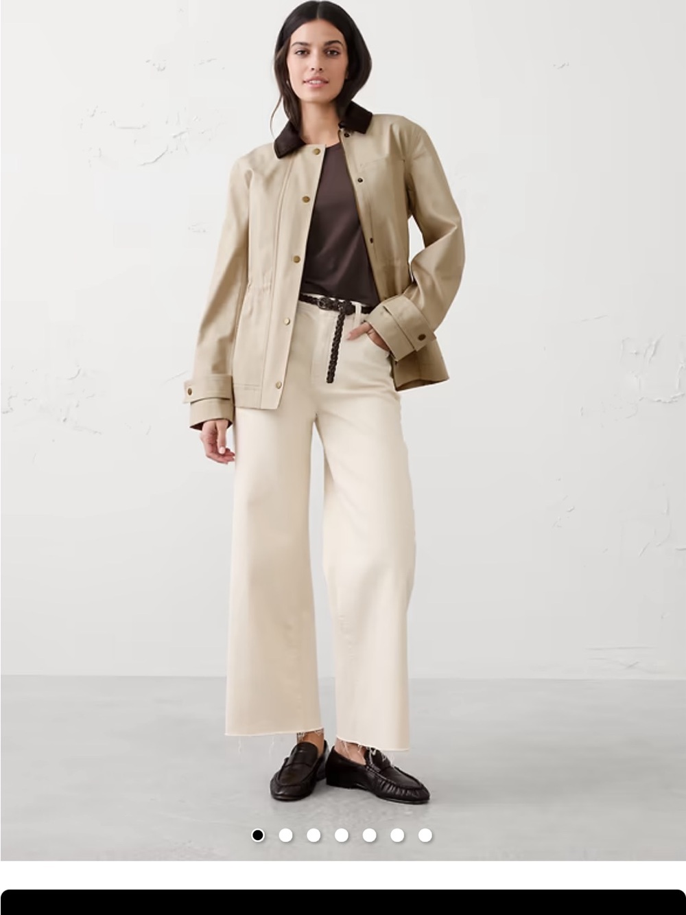 Banana Republic Factory - Tan Canvas Utility Jacket - Petite Small